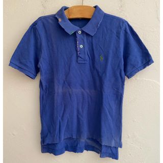 ポロラルフローレン(POLO RALPH LAUREN)のRALPH LAUREN ラルフローレン ポロシャツ ダメージ加工 ブルー110(Tシャツ/カットソー)