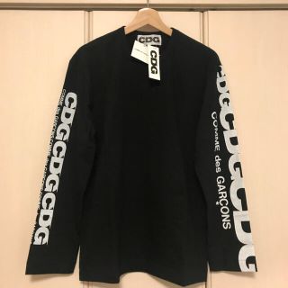 コムデギャルソン(COMME des GARCONS)の送料込新品 コムデギャルソン エアラインロゴ ロングスリーブ 黒(Tシャツ/カットソー(七分/長袖))