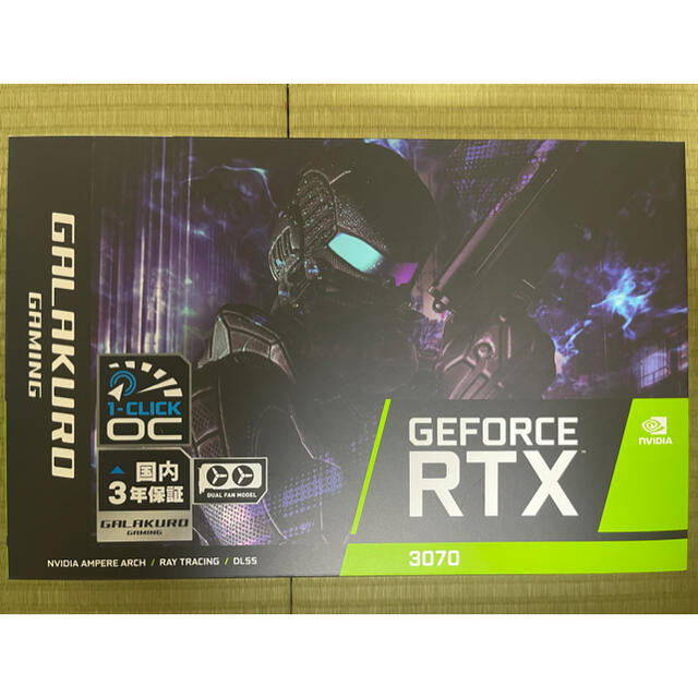 【グラボ】 玄人志向 GALAKURO NVIDIA GEFORCE RTX 3070の グラフィッ