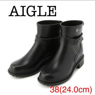 エーグル(AIGLE)の美品❗️エーグル マカダムローラバーブーツ 24㎝(レインブーツ/長靴)