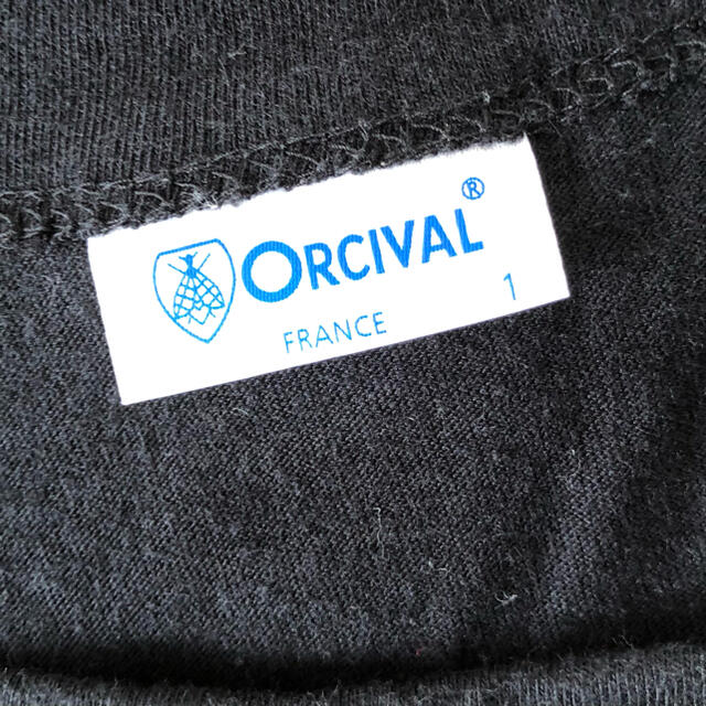 ORCIVAL(オーシバル)のオーシバル ORCIVAL 黒 無地 Tシャツ レディース レディースのトップス(Tシャツ(半袖/袖なし))の商品写真