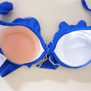 新品 3カップ アップ 美乳 シリコンパット ブラ 水着 女装 パッド　透明　(水着)