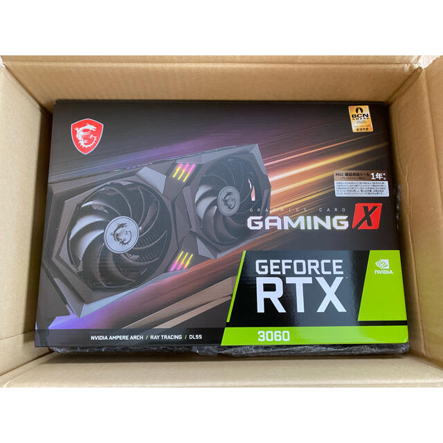 PC/タブレット新品未開封　MSI RTX 3060 GAMING X 12G　GeForce