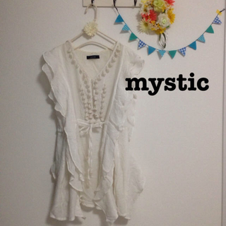 ミスティック(mystic)のmystic＊フリンジ付きチュニック(シャツ/ブラウス(半袖/袖なし))