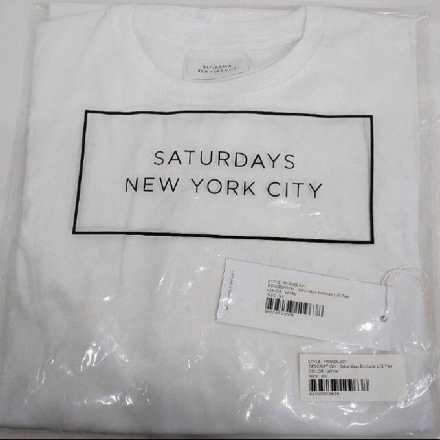 SATURDAYS NYC サタデーズニューヨーク ロンT 白 - Tシャツ