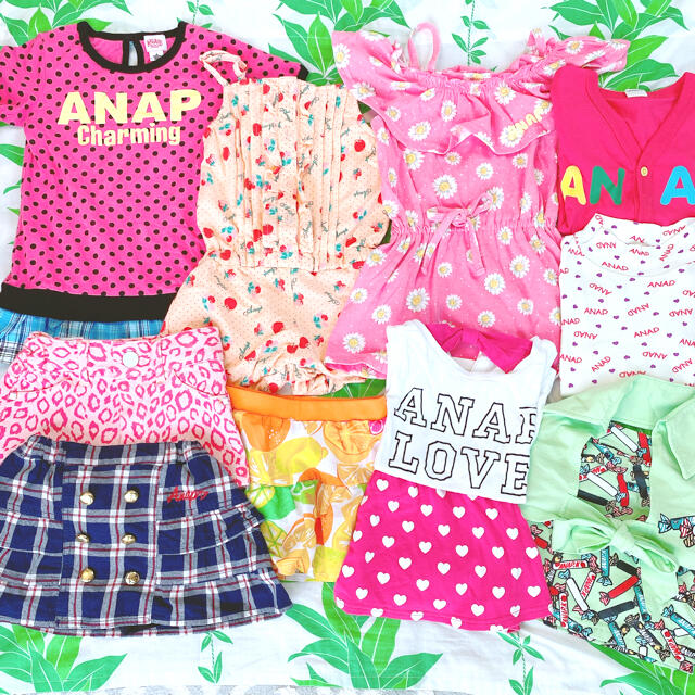 ANAP Kids(アナップキッズ)のアナップキッズ　110㎝　まとめ売り キッズ/ベビー/マタニティのキッズ服女の子用(90cm~)(その他)の商品写真