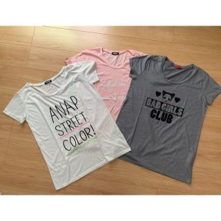 アナップ(ANAP)のANAP Tシャツ　3枚セット　大きめ(Tシャツ(半袖/袖なし))