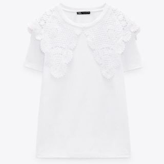 ザラ(ZARA)の新品未使用　ZARA襟付きTシャツ(Tシャツ(半袖/袖なし))