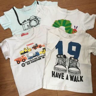 ニシマツヤ(西松屋)のトミカ、西松屋他　110サイズ　Tシャツ　まとめ売り(Tシャツ/カットソー)