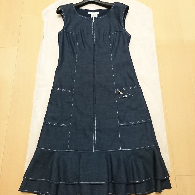Reneルネ☆美品 フロントジップワンピース34(36) Reneルネ☆美品 フロントジップワンピース34(36)