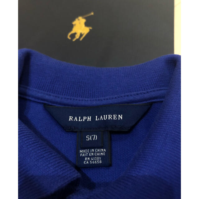 Ralph Lauren(ラルフローレン)の最終値下げ!!☆ラルフローレン☆本革パッチ☆ポロワンピ☆7 キッズ/ベビー/マタニティのキッズ服女の子用(90cm~)(ワンピース)の商品写真