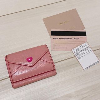 ミュウミュウ(miumiu)のmiumiu 三つ折り財布 ミニ財布(財布)