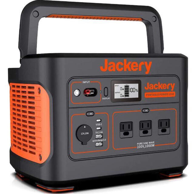 Jackery ポータブル電源 1000 大容量 278400mAh/1002W