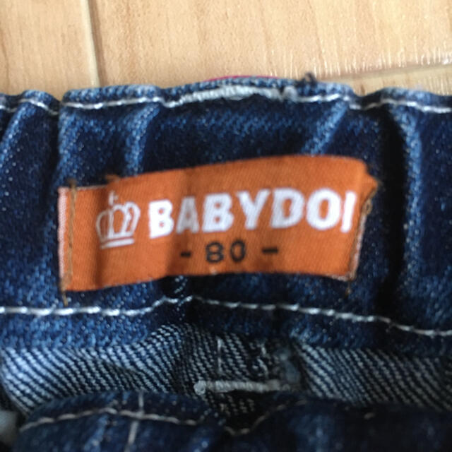 BABYDOLL(ベビードール)の更に値下げ ベビードール baby doll 短パン ボトム デニム 80 キッズ/ベビー/マタニティのベビー服(~85cm)(パンツ)の商品写真