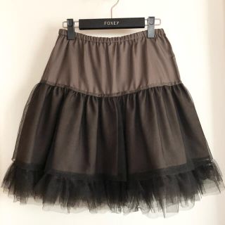 フォクシー(FOXEY)の☆FOXEYフォクシー☆チュールパニエスカート♪超美品(ひざ丈スカート)