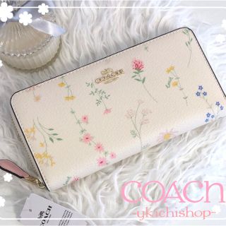 COACH - コーチ 長財布 COACH フラワー 花柄 ピンク 財布 の通販 by YU ...