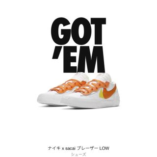 ナイキ(NIKE)の ナイキ x sacai ブレーザー LOW (スニーカー)