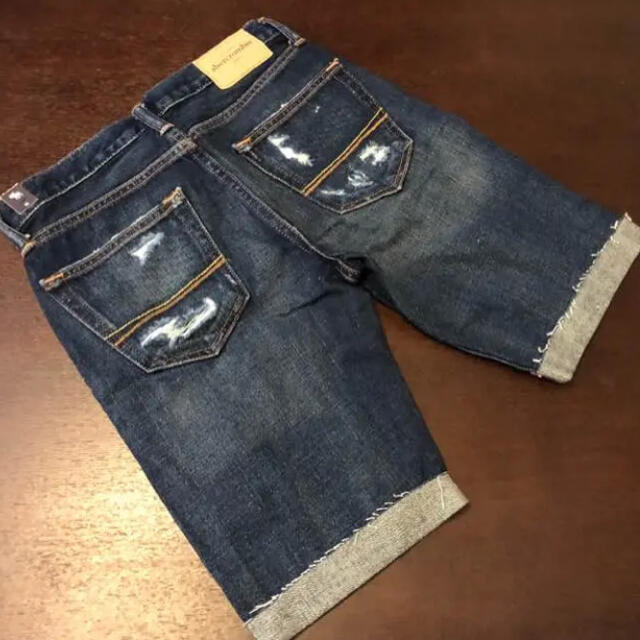 Abercrombie&Fitch(アバクロンビーアンドフィッチ)のアバクロ 【新品】ダメージハーフデニム 14 ボーイズ160cm程度 キッズ/ベビー/マタニティのキッズ服男の子用(90cm~)(パンツ/スパッツ)の商品写真