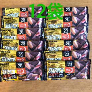 ユーハミカクトウ(UHA味覚糖)のUHA味覚糖　プロテインバーSIXPACK KETO  diet チョコナッツ味(プロテイン)