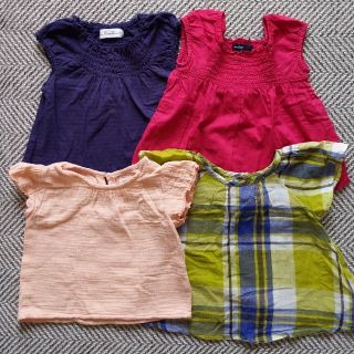 ベビーギャップ(babyGAP)の女の子　80サイズ　夏服4枚セット(Ｔシャツ)