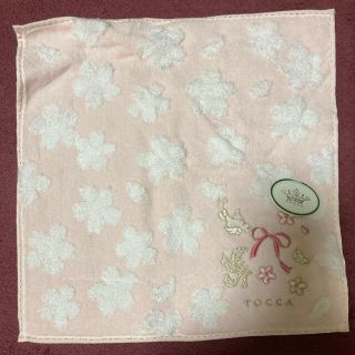 トッカ(TOCCA)の新品　TOCCA タオルハンカチ　トッカ　ピンク(ハンカチ)