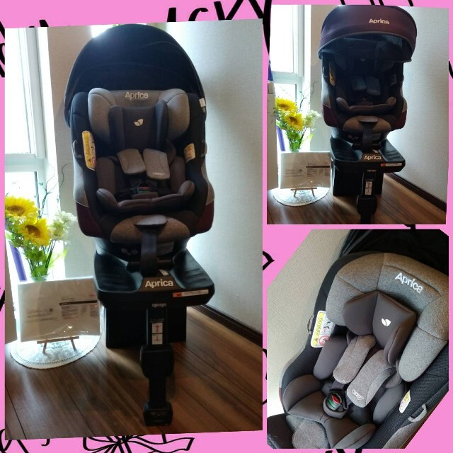 ⒉✨超美品✨アップリカ クルリラプラスISOFIX✨回転式チャイルドシート✨イス