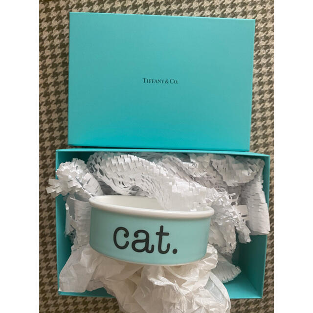 Tiffany & Co.(ティファニー)の【新品未使用】Tiffany ティファニーTiffany&Co. キャットボウル その他のペット用品(猫)の商品写真