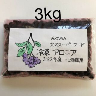 北海道産　アロニア冷凍果実　3kg(フルーツ)