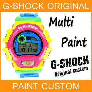 ジーショック(G-SHOCK)のマルチペイント Ｇショック カスタム 1点物限定 カラフル G-SHOCK 蛍光(腕時計(デジタル))