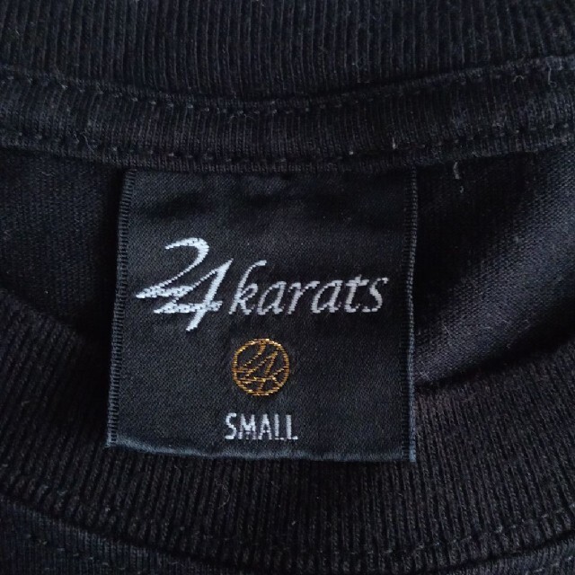 24karats(トゥエンティーフォーカラッツ)の【美品】24karats　Tシャツブラック　Sサイズ24カラッツ メンズのトップス(Tシャツ/カットソー(半袖/袖なし))の商品写真