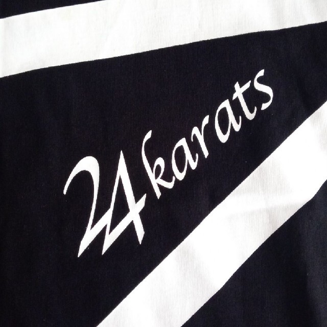 24karats(トゥエンティーフォーカラッツ)の【美品】24karats　Tシャツブラック　Sサイズ24カラッツ メンズのトップス(Tシャツ/カットソー(半袖/袖なし))の商品写真