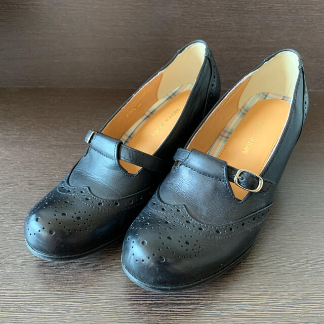 モードカオリ　ローファー パンプス　黒　革靴 レディースの靴/シューズ(ローファー/革靴)の商品写真