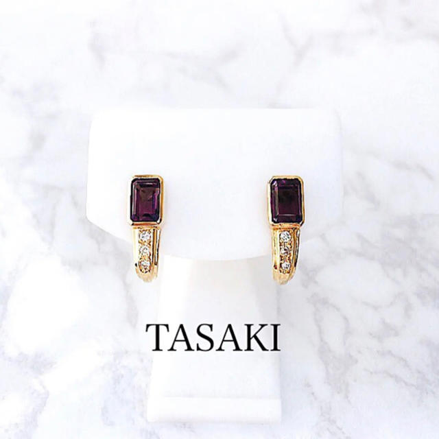 TASAKI アメジスト&ダイヤ イヤリングachanjewelry