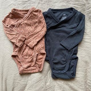 エイチアンドエム(H&M)のH&M 長袖ボディスーツ2枚(肌着/下着)