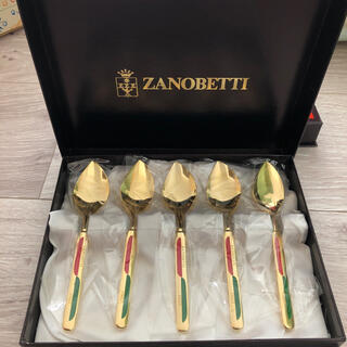 ザノベッティー(ZANOBETTI)のザノベッティ　ケーキスプーン　5本セット(カトラリー/箸)