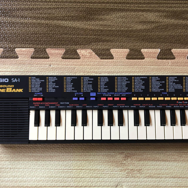 CASIO(カシオ)のCASIO  カシオ電子キーボード SA-1 楽器の鍵盤楽器(キーボード/シンセサイザー)の商品写真