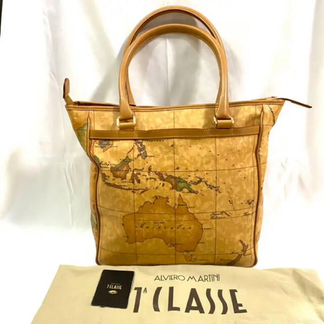 PRIMA CLASSE(プリマクラッセ)のプリマクラッセ トートバッグ 航海図 地図 レザー メンズのバッグ(トートバッグ)の商品写真