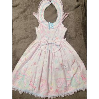 アンジェリックプリティー(Angelic Pretty)のドリーミィドールハウスラウンドジャンパースカート(ミニワンピース)