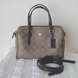 コーチ(COACH)のコーチ COACH ショルダー バッグ ボストン シグネチャー レザー(ショルダーバッグ)