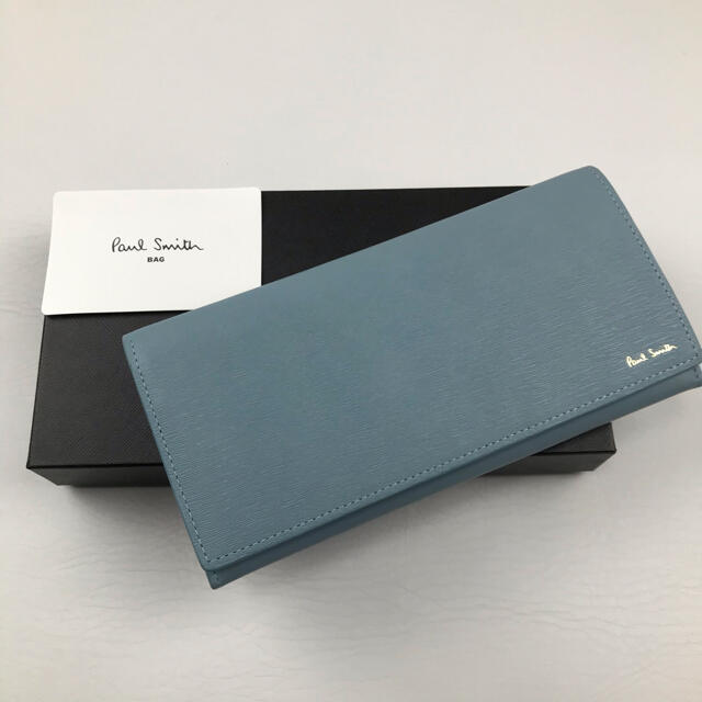 Paul Smith(ポールスミス)の新品 Paul Smith ポールスミス かぶせタイプ 長財布 ストローグレイ メンズのファッション小物(長財布)の商品写真