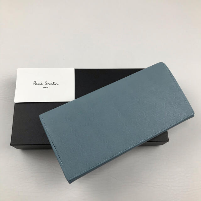 Paul Smith(ポールスミス)の新品 Paul Smith ポールスミス かぶせタイプ 長財布 ストローグレイ メンズのファッション小物(長財布)の商品写真