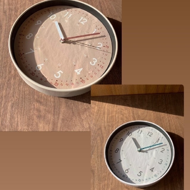 3COINS(スリーコインズ)の新品　スリーコインズ　知育掛け時計 インテリア/住まい/日用品のインテリア小物(掛時計/柱時計)の商品写真