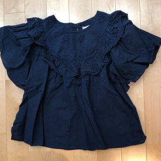 ブランシェス(Branshes)の値下げ！branshes 刺繍ブラウス 150cm(Tシャツ/カットソー)