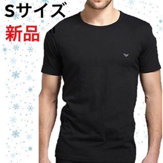 エンポリオアルマーニ(Emporio Armani)の【新品】アルマーニ Tシャツ クルーネック 110821 ブラック　黒　Sサイズ(Tシャツ/カットソー(半袖/袖なし))