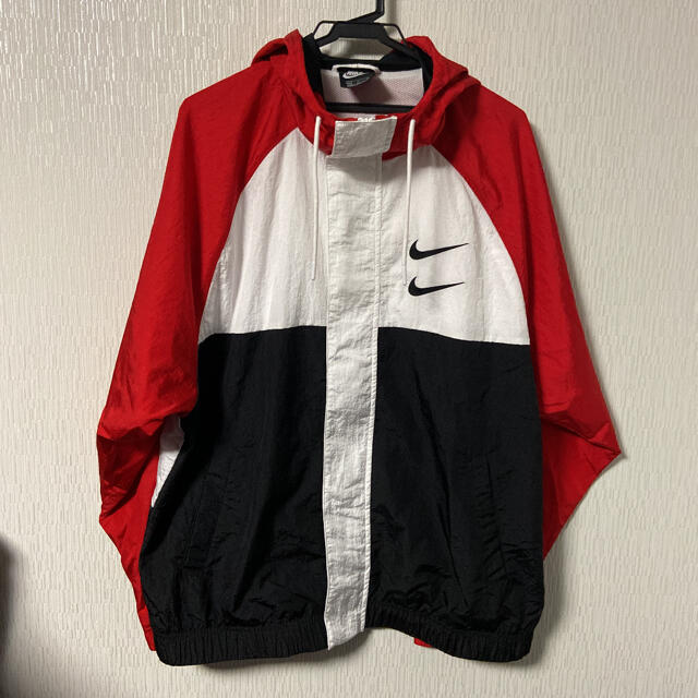 ナイキ スウッシュ フーディ ウーブン ジャケット パーカー レッド XL