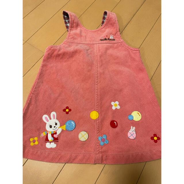 mikihouse(ミキハウス)のミキハウス　MIKIHOUSE ジャンバースカート　90cm コーデュロイ キッズ/ベビー/マタニティのキッズ服女の子用(90cm~)(スカート)の商品写真