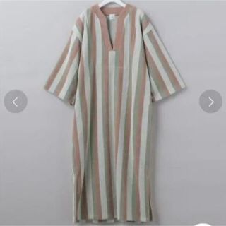 トゥデイフル(TODAYFUL)の本日で取り下げます🙇🏻‍♀️COTTON PILE STRIPE DRESS(ロングワンピース/マキシワンピース)