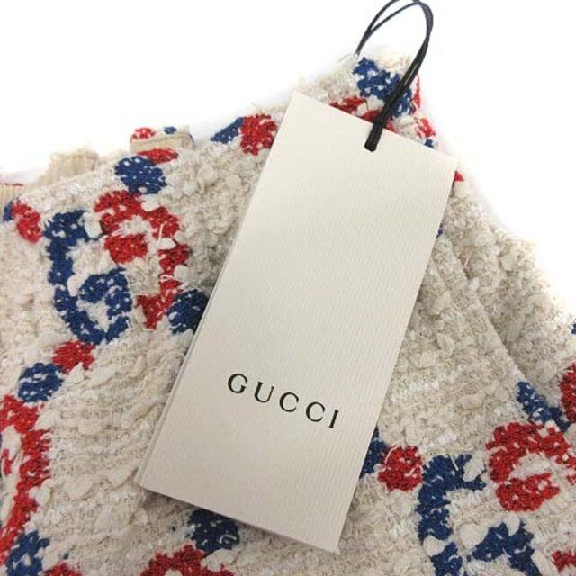 Gucci(グッチ)のグッチ  19年製 GGシルヴィ ツイード ショートパンツ 40 L アイボリー レディースのパンツ(ショートパンツ)の商品写真