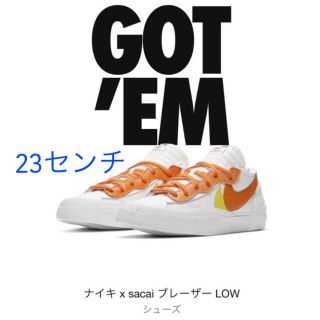 ナイキ(NIKE)のsacai nike ブレーザーLOW サカイ(スニーカー)