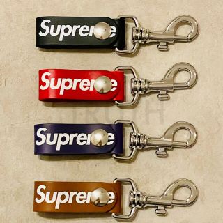 Supreme - Supreme Leather Key Loop Black ブラック 黒の通販 by